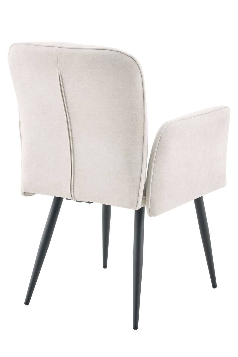 Armlehnstuhl Marla beige Webstoff B/H/T: ca. 60x89x62 cm