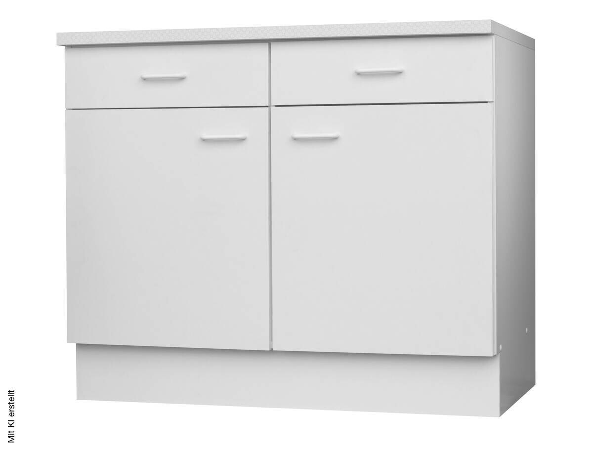 Unterschrank weiß matt B/H/T: ca. 100x85x50 cm