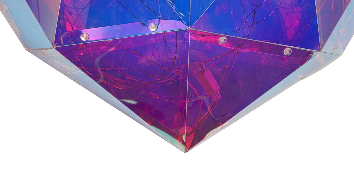 Nolo LED-Dekoleuchte Heart transparent B/H/T: ca. 45x9x38 cm