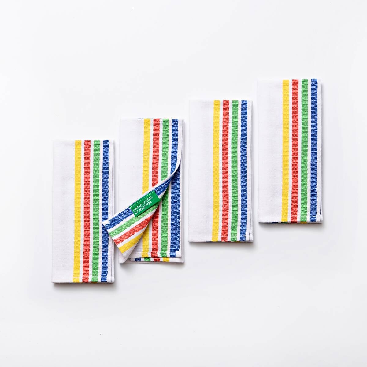 BENETTON Platzmattenset Rainbow multicolor Baumwolle B/L: ca. 30x45 cm