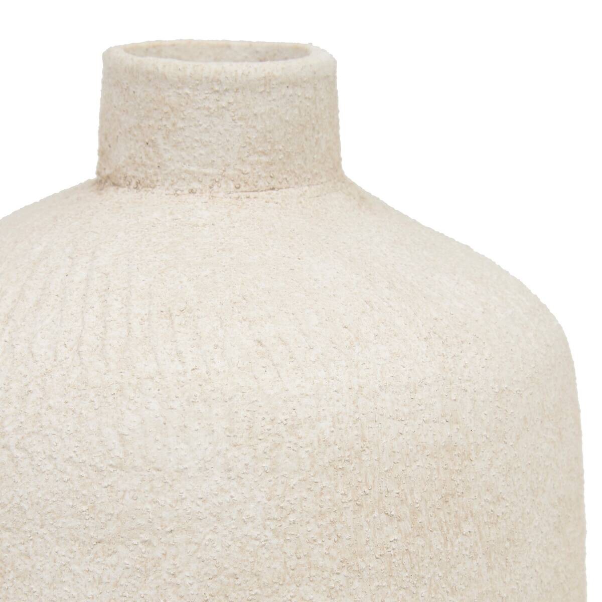 Vase beige Keramik B/H: ca. 19x43 cm