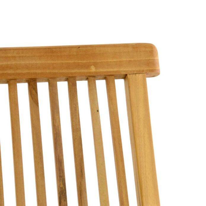 VCM Gartenstuhl braun Teakholz B/H/T: ca. 57x89x62 cm