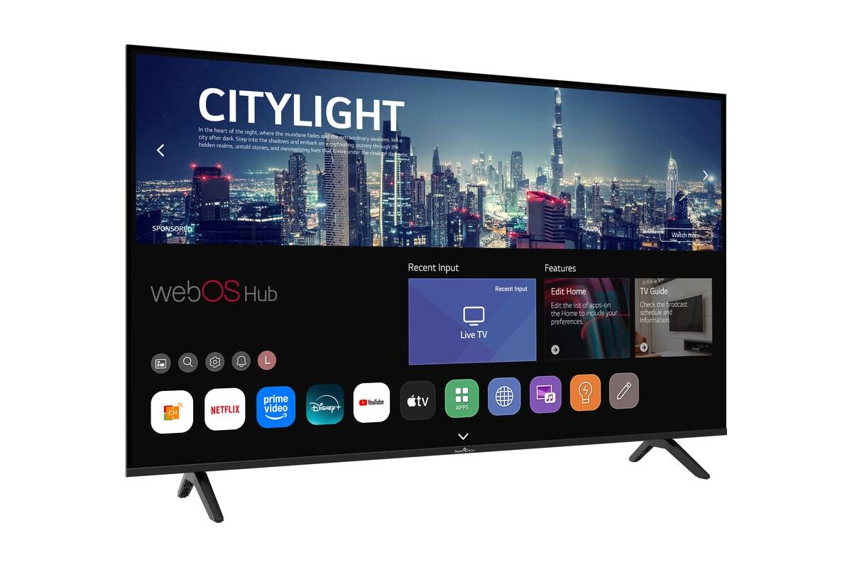 Smart-Tech QLED-Fernseher 55QW02K1 B/H: ca. 123x77 cm