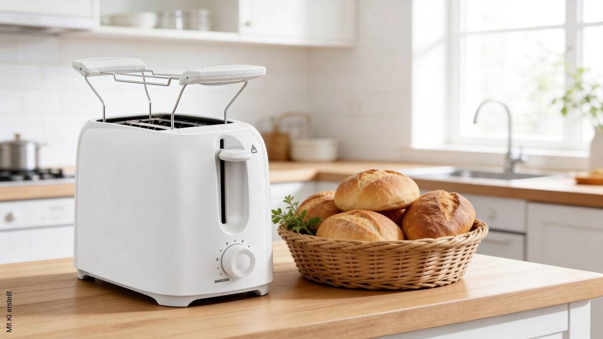 POCOline Toaster weiß Kunststoff B/H/L: ca. 14,5x16,8x25 cm