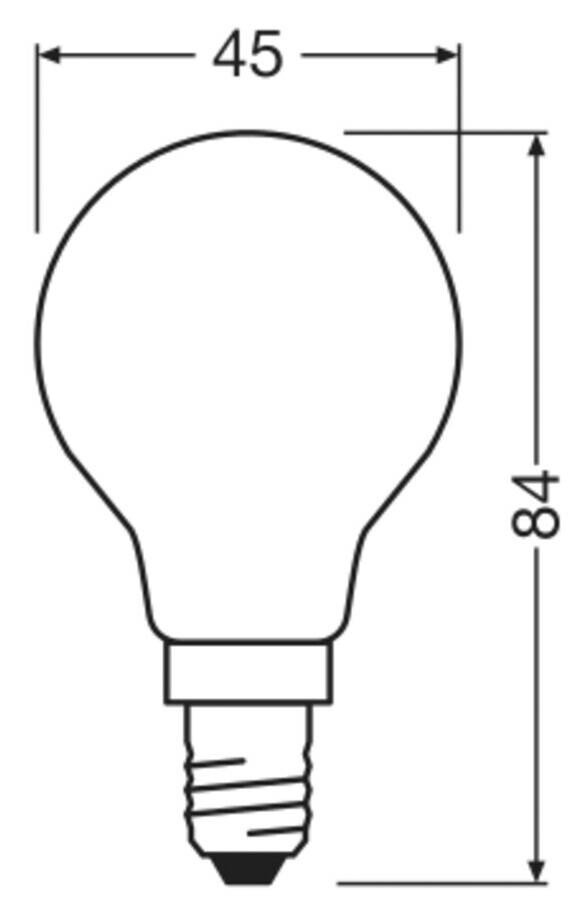 OSRAM LED-Leuchtmittel BASE Classic P AC32457 2er Pack E14