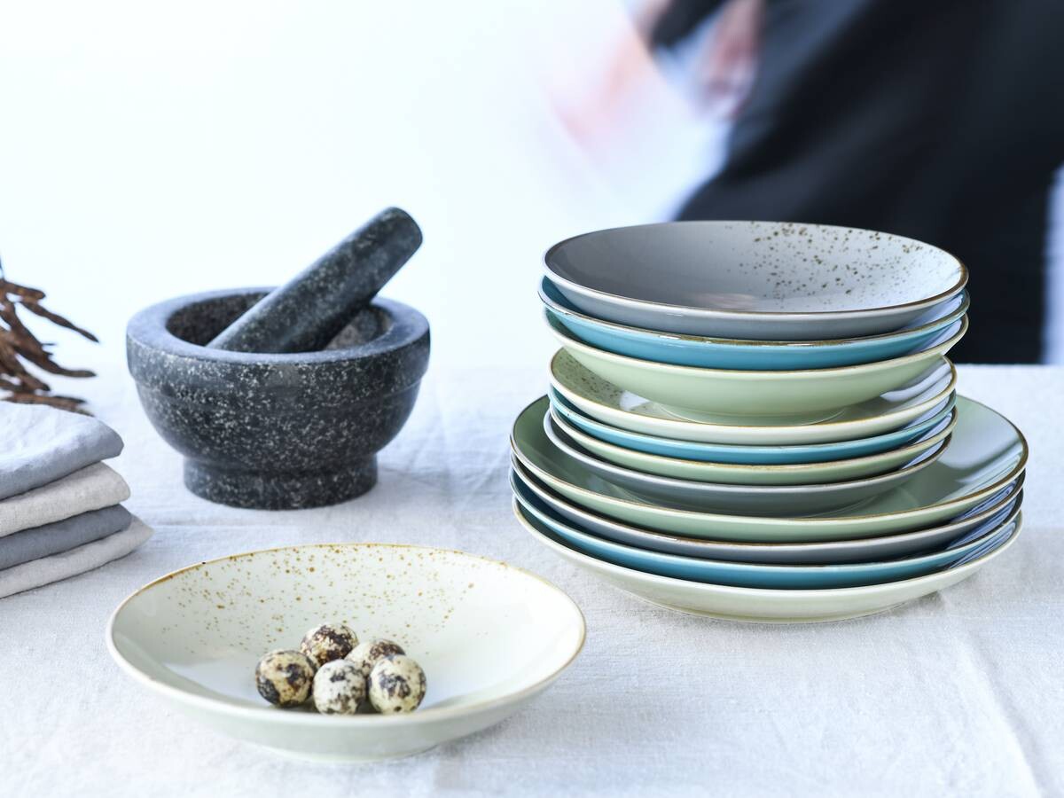 CreaTable Tafelservice NATURE COLLECTION multicolor Steinzeug 12 tlg.