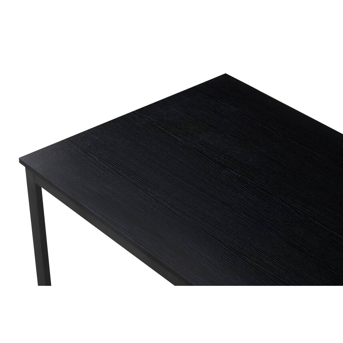 Küchentisch Tessa schwarz Metall B/H/T: ca. 110x75,5x70 cm