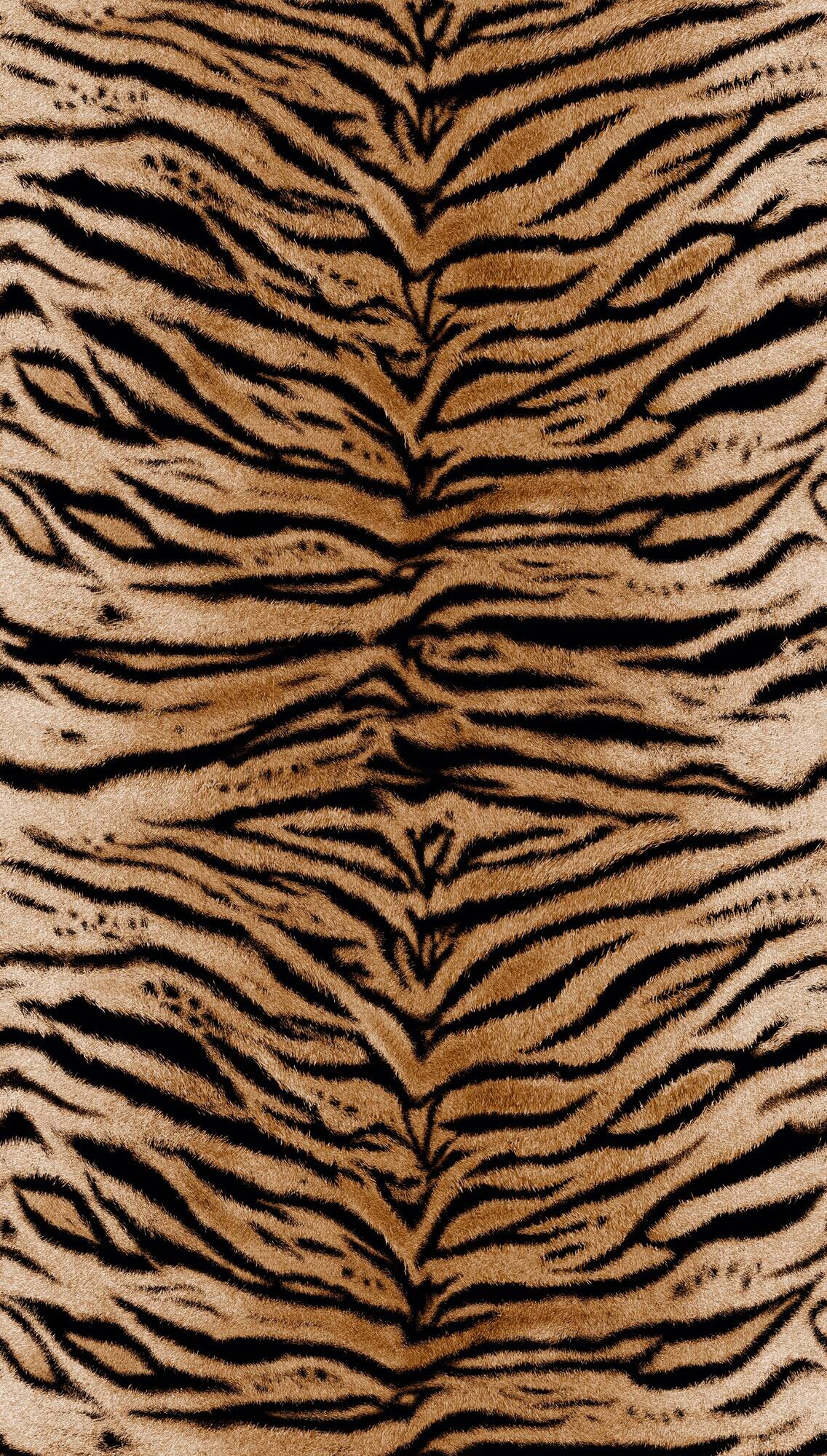 Livingwalls Fototapete Tigerstil braun schwarz B/L: ca. 280x159 cm