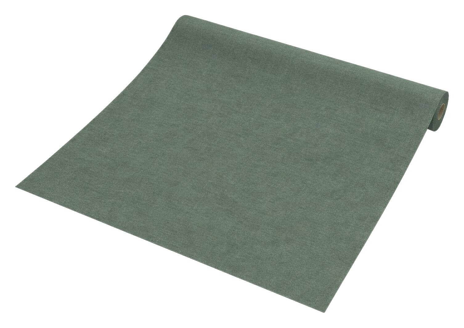 Vliestapete Uni grün B/L: ca. 53x1005 cm