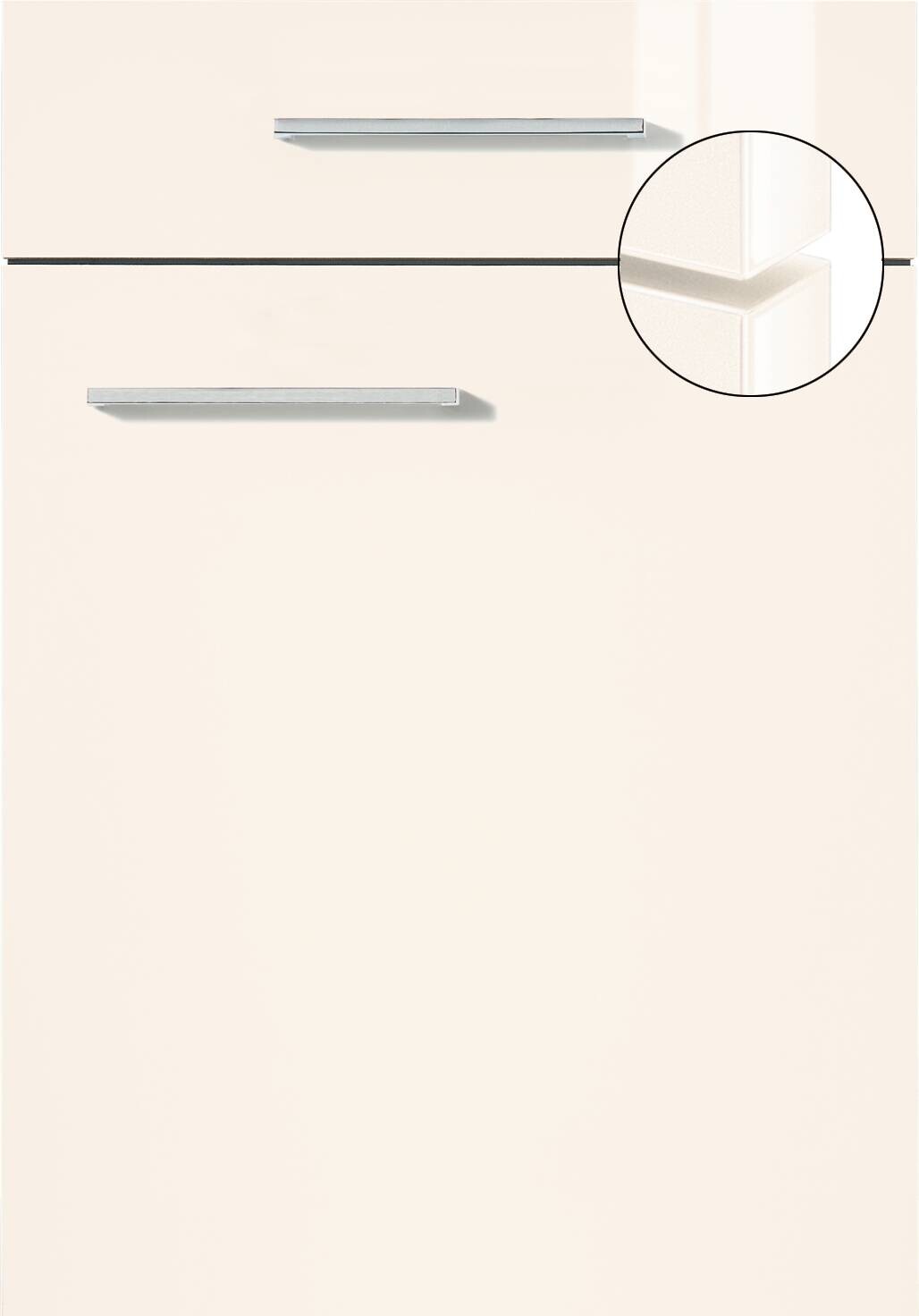 Impuls Inselküche IP4050 weiß Lack Hochglanz B/T/L: ca. 274x60x127 cm