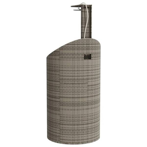 Gartendusche grau B/H/L: ca. 100x241,5x100 cm