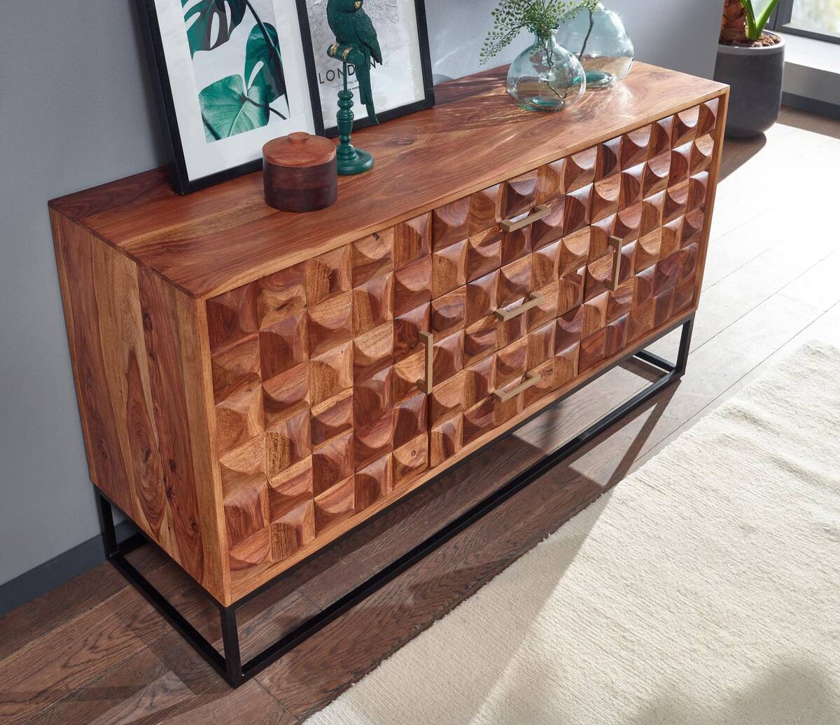 Sideboard rosenholz Nachbildung B/H/T: ca. 145x81x45 cm