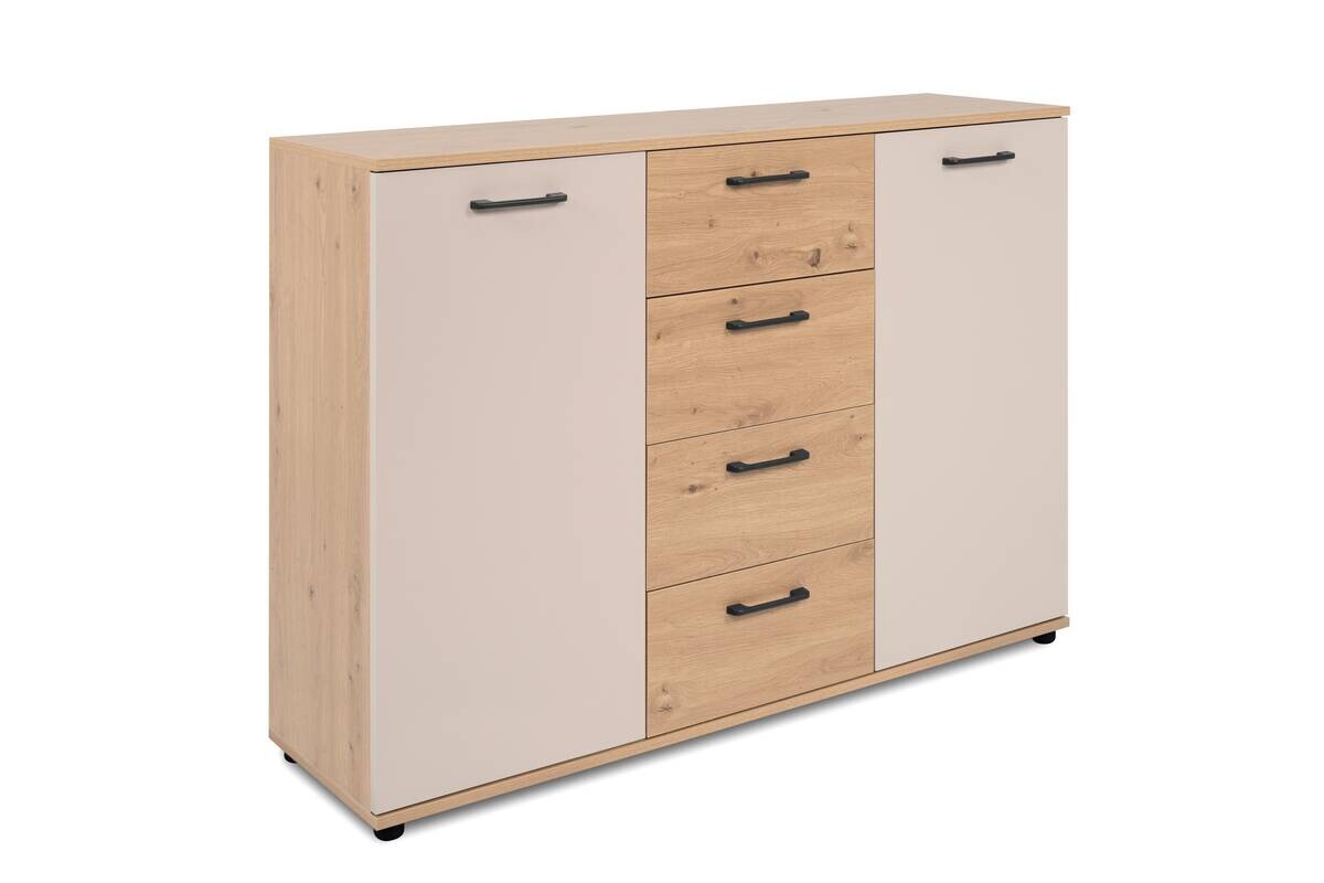 Kommode Kerry 01C Eiche Artisan Nachbildung Kaschmir B/H/T: ca. 120x85x35 cm