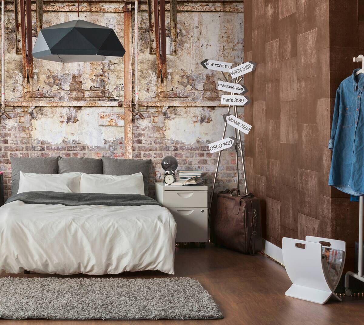 Livingwalls Fototapete Steinoptik beige braun creme B/L: ca. 280x159 cm