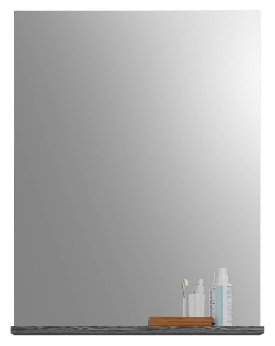 Badezimmer-Set Scout Rauchsilber Nachbildung weiß Hochglanz B/H/T: ca. 60x191x34 cm