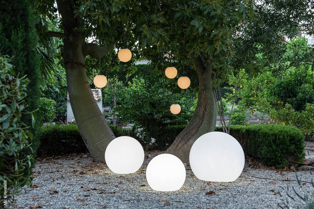 NewGarden LED-Leuchtkugel Buly-50 transparent Polyethylen B/H/L: ca. 50x44x50 cm