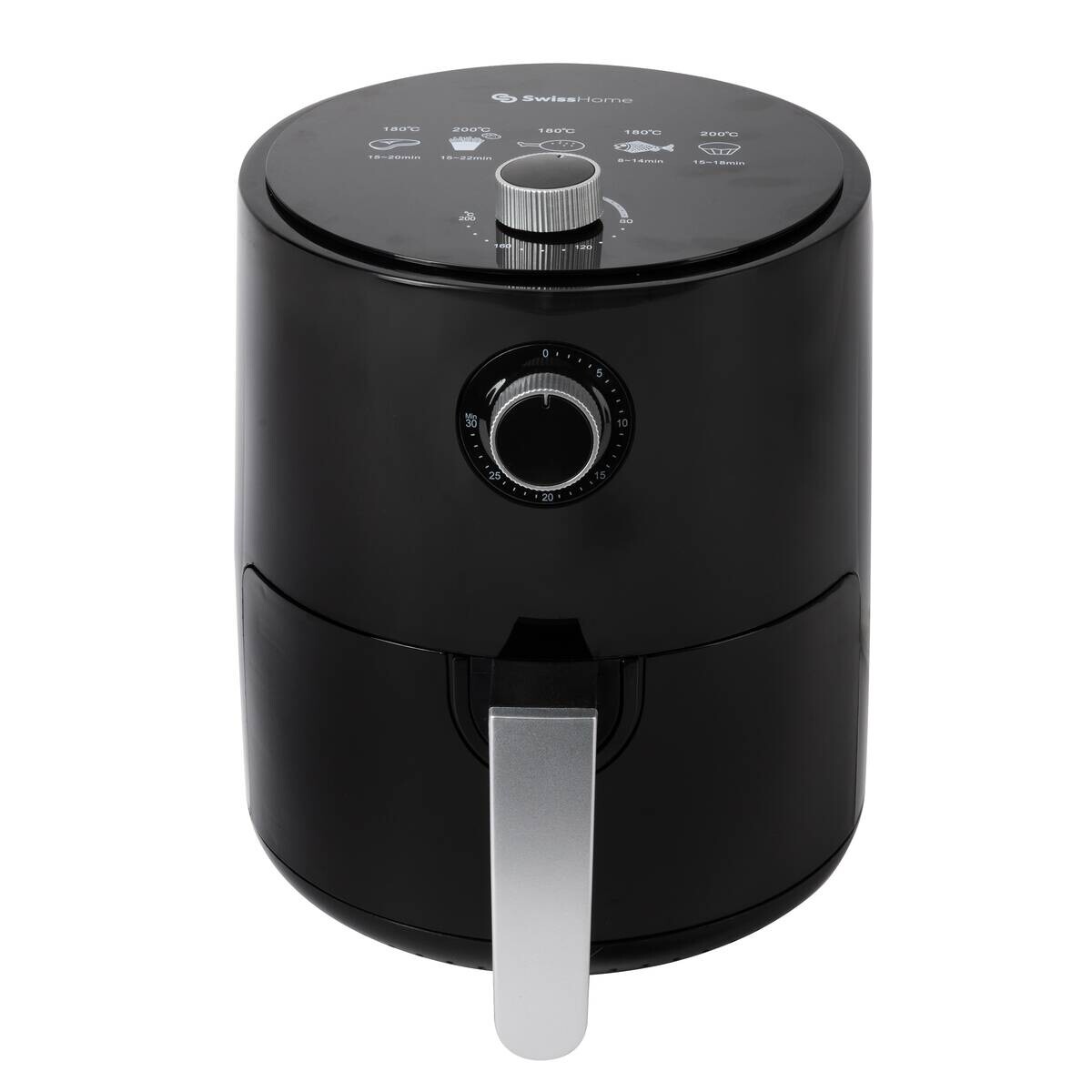 SWISS HOME Heißluftfritteuse SH-6653 schwarz Polypropylen ca. 2,5 l