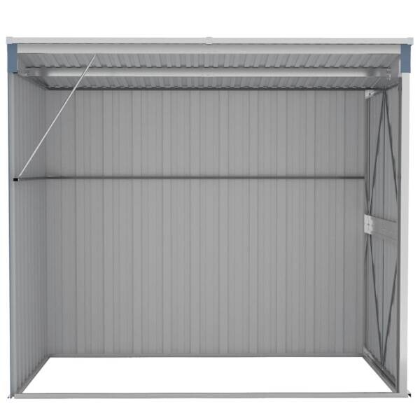 vidaXL Gartenhaus grau B/H/T: ca. 118x178x194 cm