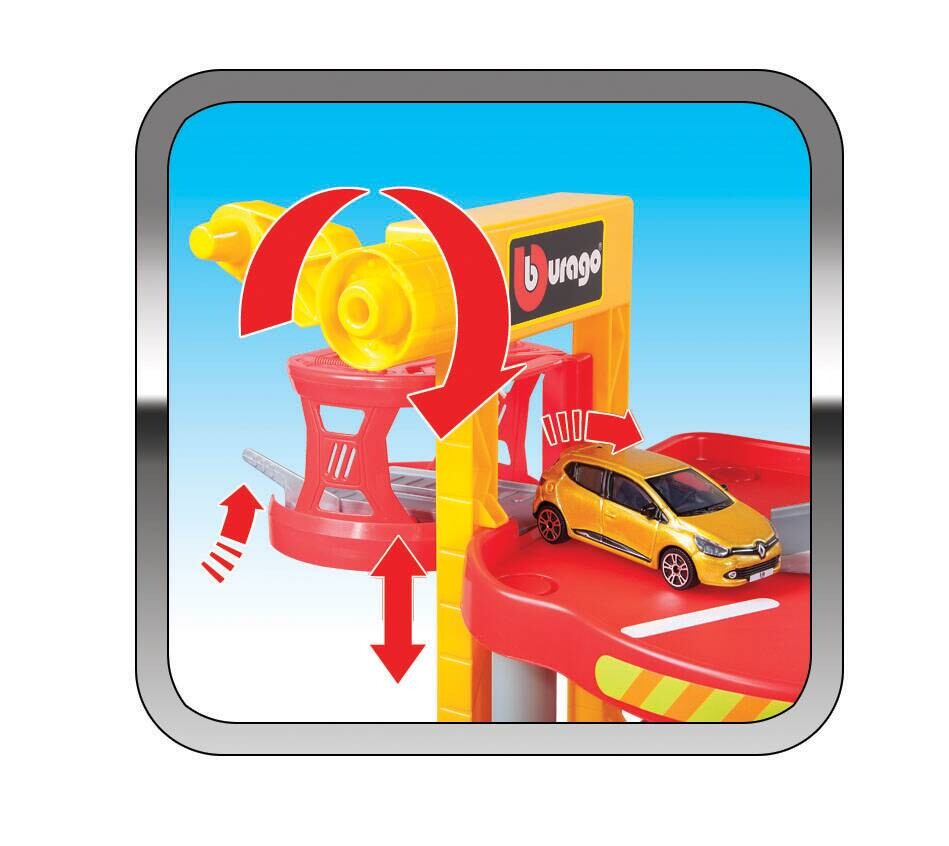 Bburago Parkhaus Garage Spielset Street Fire Parking Playset B/H/L: ca. 69x69x85 cm