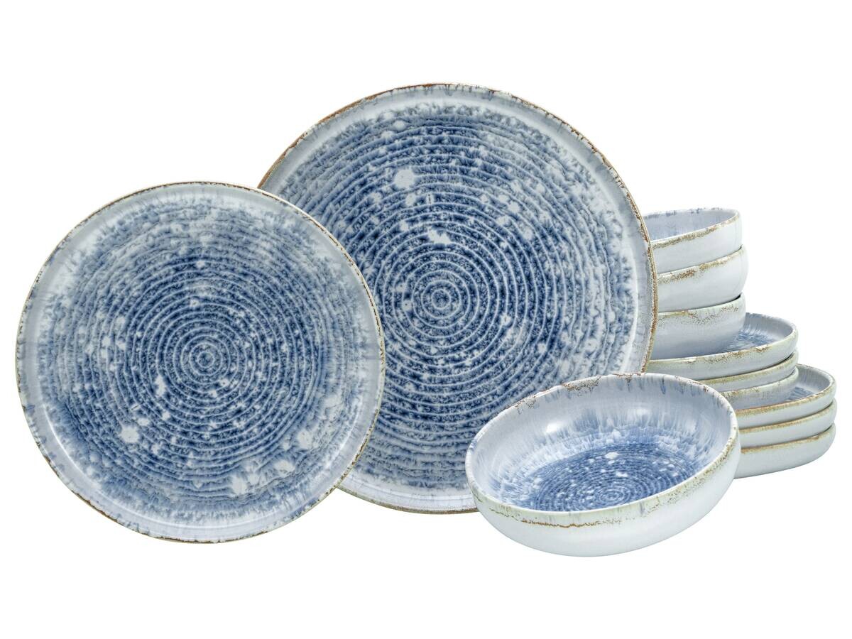 CreaTable Tafelservice Uno multicolor Steinzeug 12 tlg.