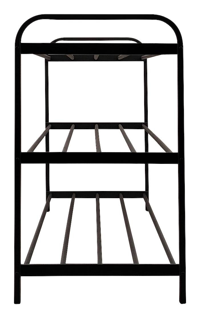 Schuhregal Manfred schwarz B/H/T: ca. 90x49x29 cm