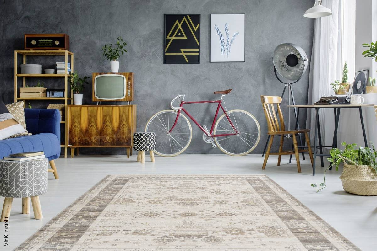 360Living Teppich Baroque beige B/L: ca. 160x230 cm