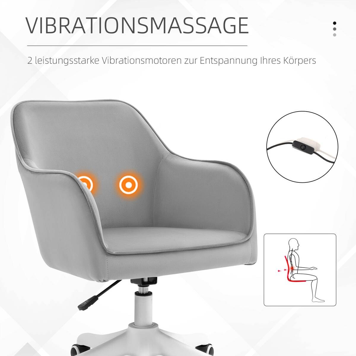 Drehstuhl 921-298V70GY grau