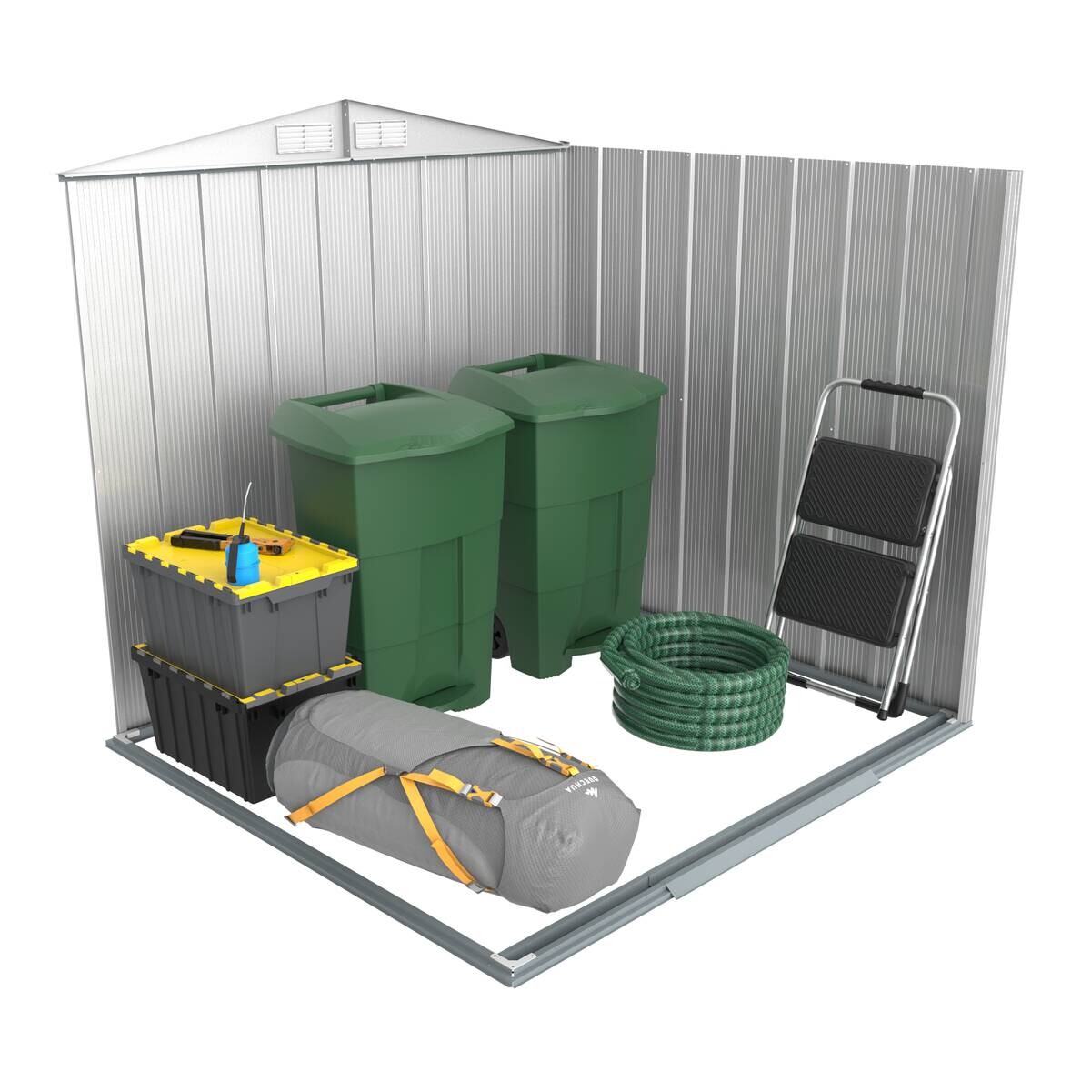 VCM Gerätehaus anthrazit B/H/L: ca. 202x181x174 cm