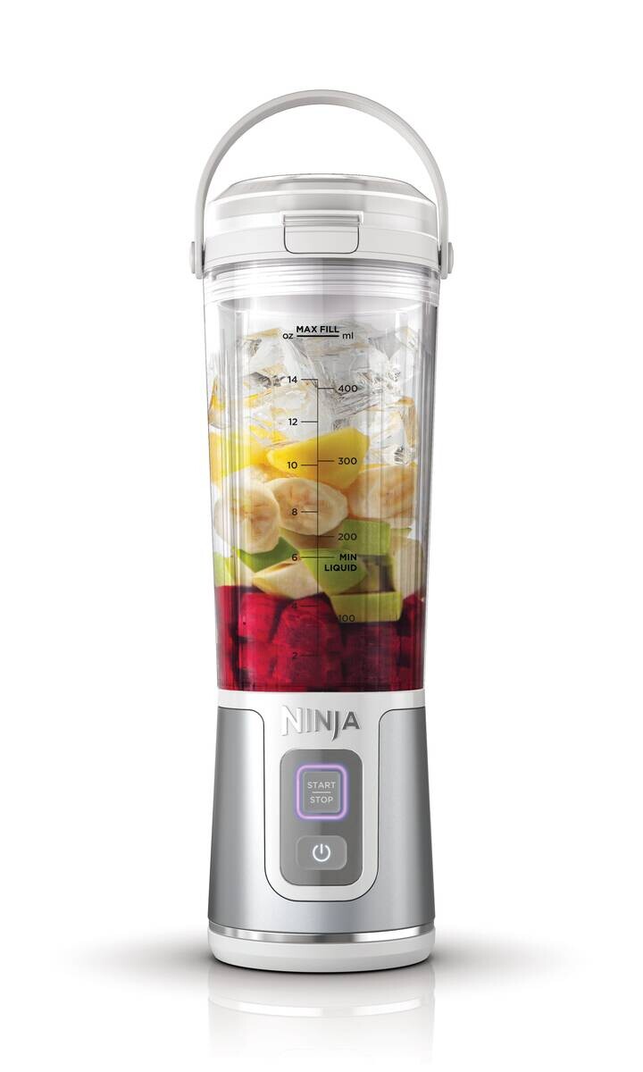 Ninja Standmixer weiß Kunststoff Edelstahl B/H/L: ca. 9x27x8,5 cm