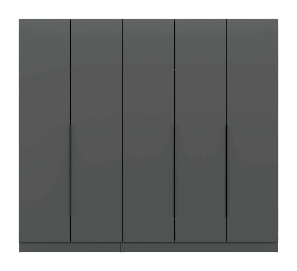 Kleiderschrank KOPENHAGEN anthrazit B/H/T: ca. 200x181x52 cm