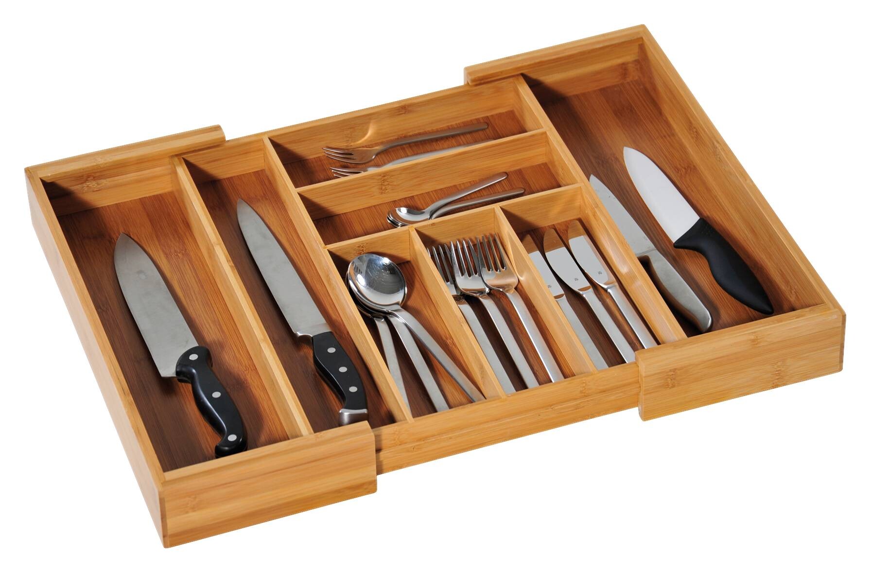 Kesper Besteckkasten natur Bambus B/H/L: ca. 43x6x35 cm