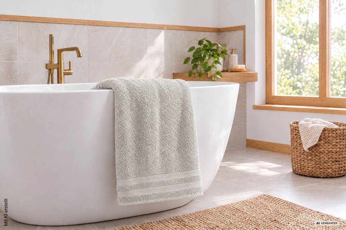 Badetuch Miami silber 100% Baumwolle B/L: ca. 100x150 cm