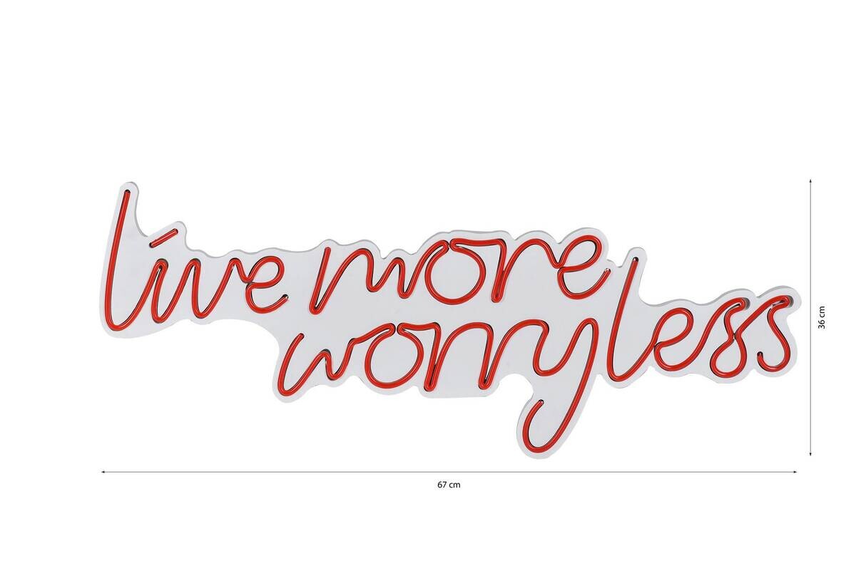 Opviq LED-Wandleuchte rot PVC B/H/T/L: ca. 67x36x2x67 cm