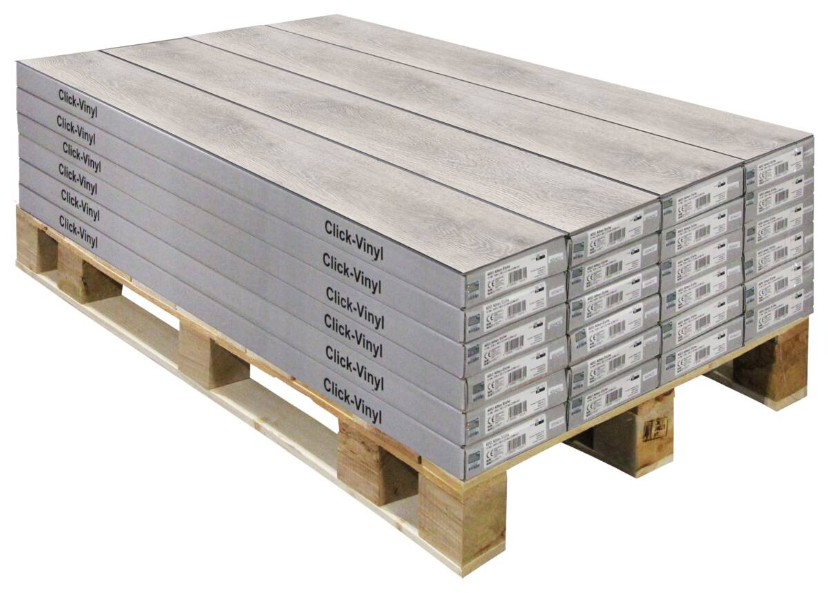 Click-Vinylboden Mailand ca. 2,22 m² im Paket B/L: ca. 18,2x122 cm pro Paket