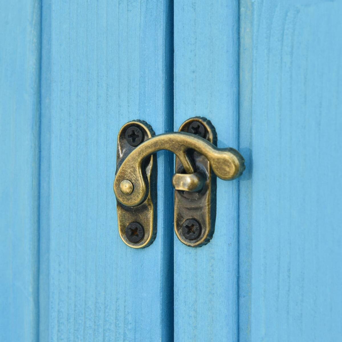 Outsunny Gartenhaus blau B/H/L: ca. 130x180x54,5 cm