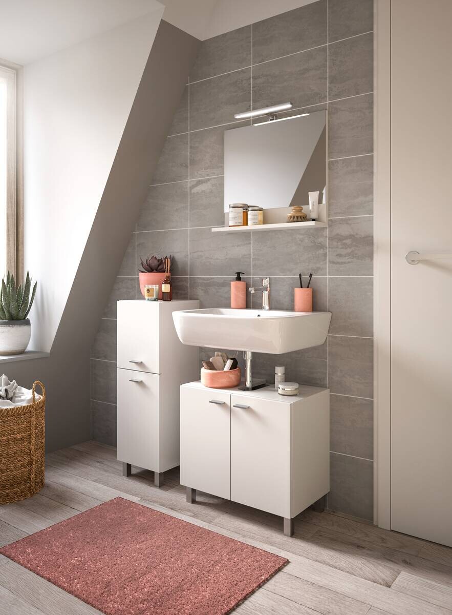 Badhochschrank BOSTON weiß B/H/T: ca. 30x80x29 cm