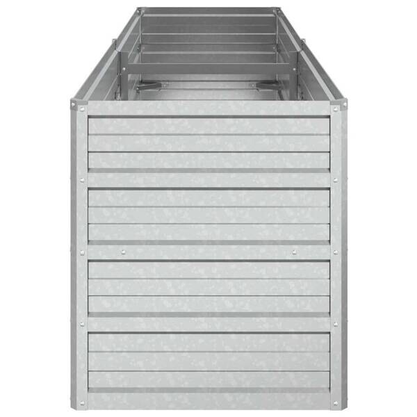 Garten-Hochbeet silber Stahl B/H/L: ca. 40x45x160 cm