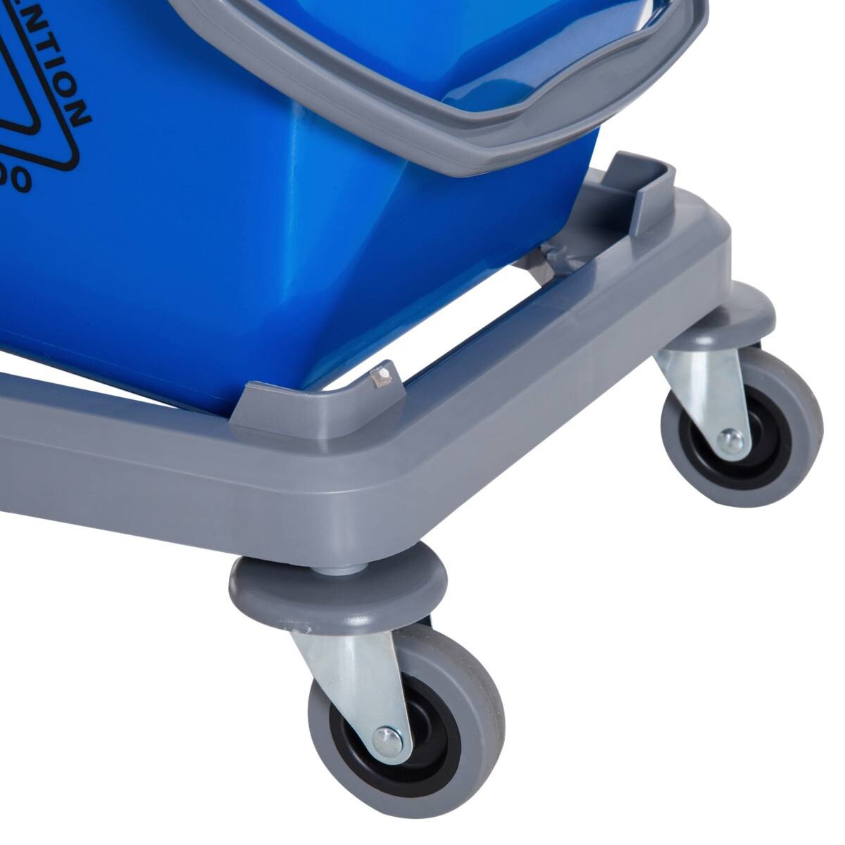 HOMCOM Wischwagen blau Metall B/H/T: ca. 45x92x45 cm