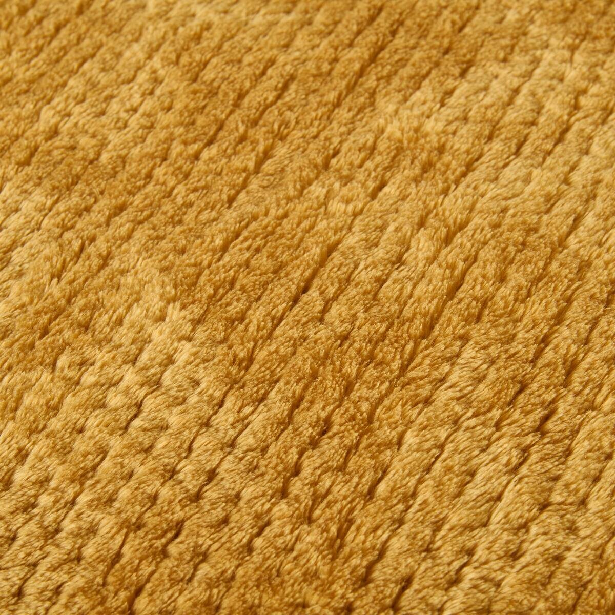 Wohndecke Flanell curry Polyester B/L: ca. 220x240 cm