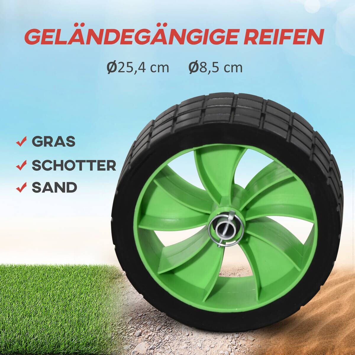 SPORTNOW Outdoor-Aktivitäten grün Edelstahl B/H/L: ca. 72,5x79x42 cm