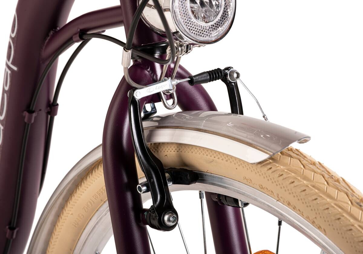 DaCapo Damenfahrrad Casino 169C 28 Zoll Rahmenhöhe 48 cm 6 Gänge aubergine aubergine ca. 28 Zoll