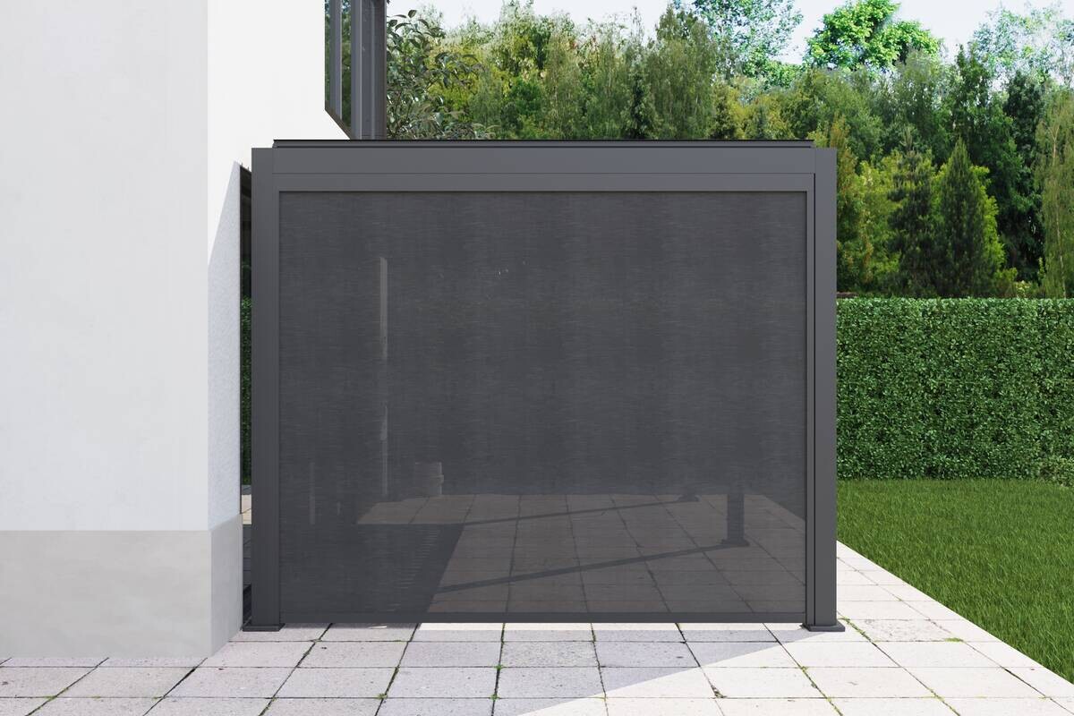 Rollo anthrazit Aluminium B/H/L: ca. 8,5x231,5x278 cm