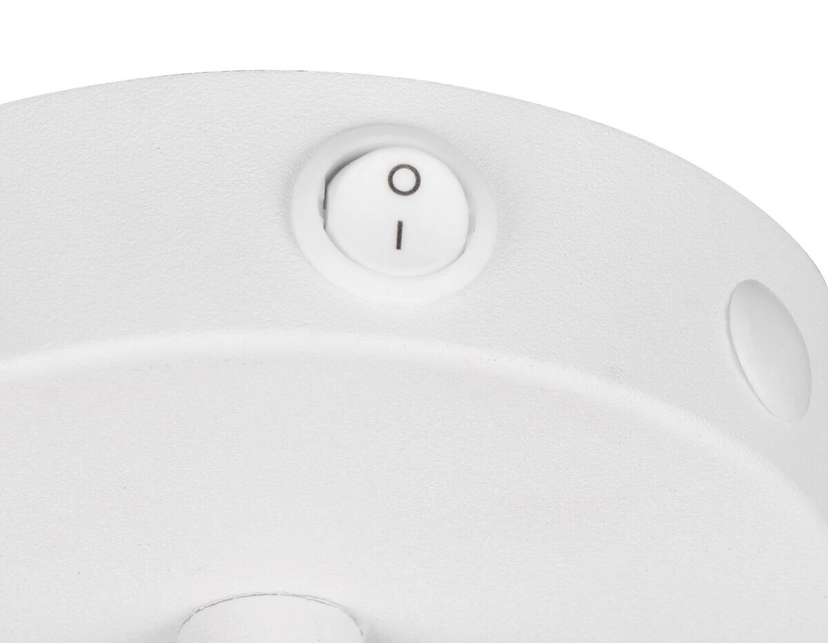 Reality Spots Bidar weiß Metall B/H: ca. 12x27 cm E14 1 Brennstellen