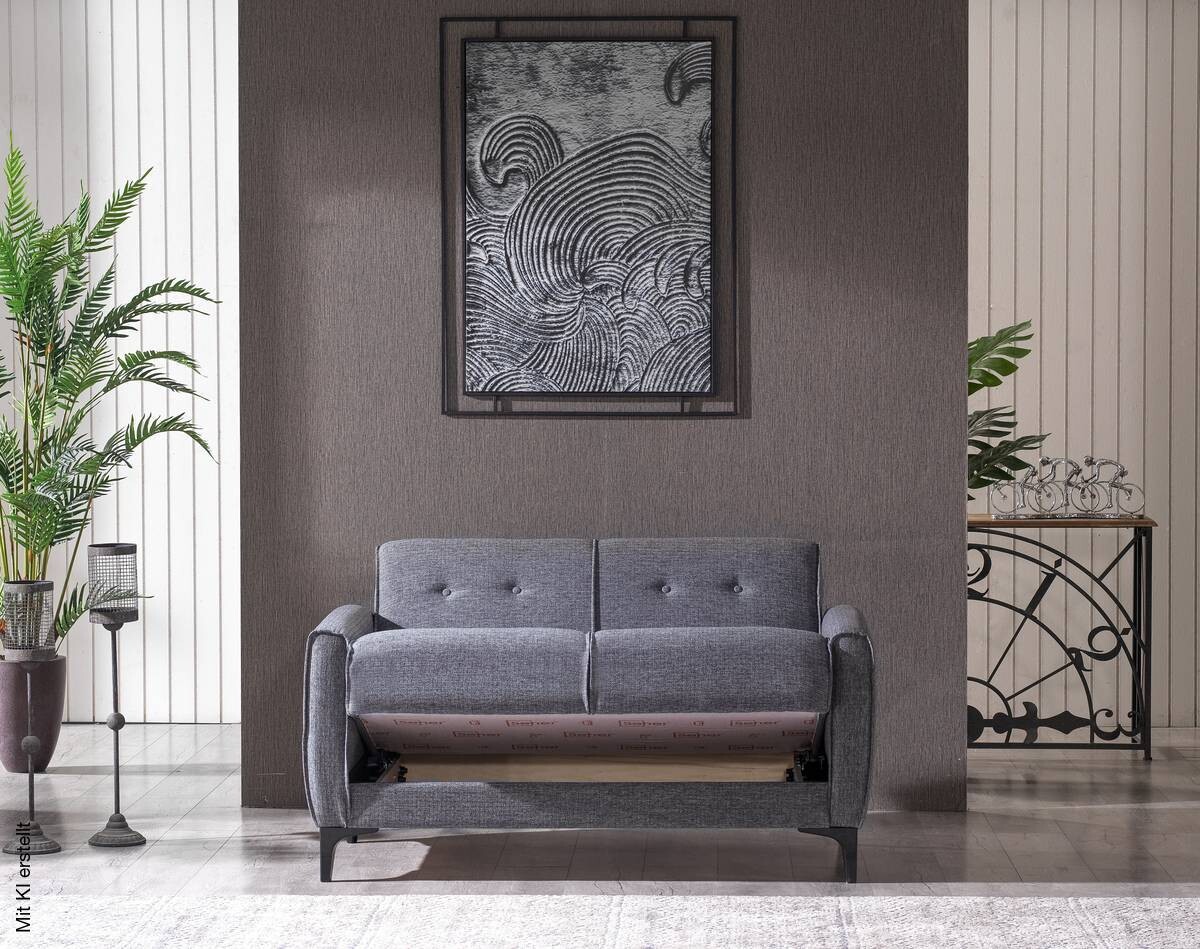 Sofa 3-2-1 San Marino anthrazit Microfaser
