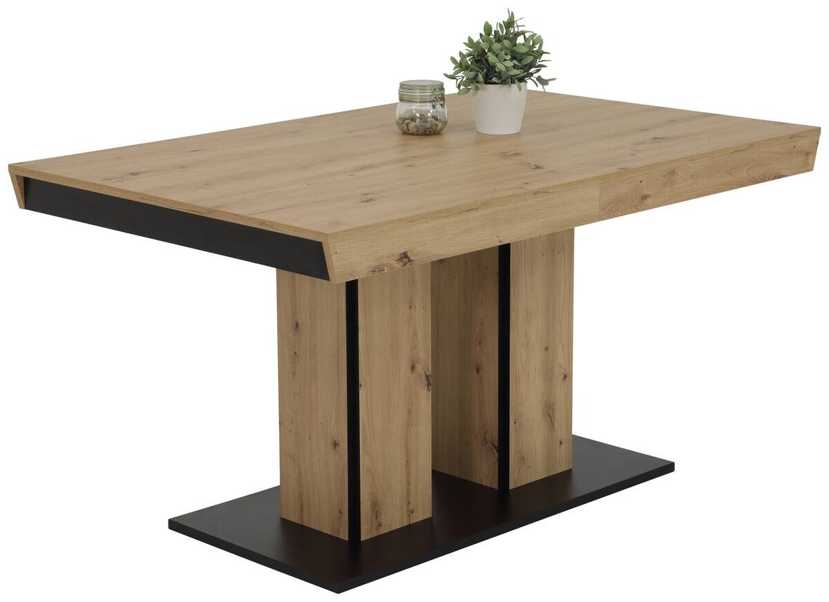 Essgruppe Agnes I grau Eiche Holzwerkstoff B/H/T: ca. 220x76x90 cm
