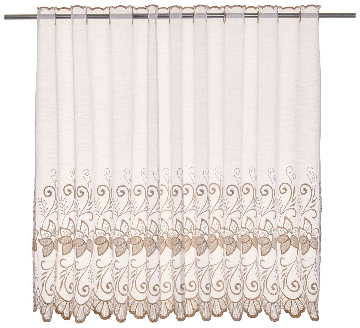 POCOline Scheibengardine Doris weiß gold 100% Polyester B/L: ca. 140x75 cm