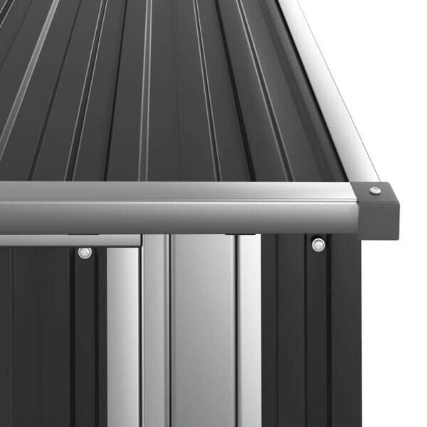 vidaXL Gartenhaus anthrazit B/H/T: ca. 118,5x209,5x97 cm