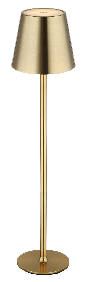 GLOBO LED-Tischleuchte VANNIE 58438M Opal messing Metall Kunststoff H/D: ca. 47x11,2 cm 1 Brennstellen