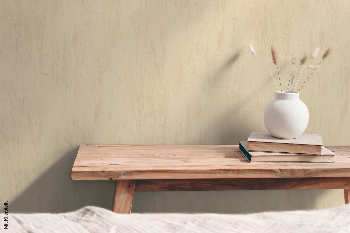A.S.Creation Vliestapete beige gelb B/H/D: ca. 53x1005x8,7 cm