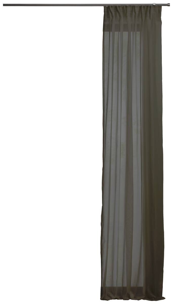 Kombivorhang PURE grau 100% Polyester B/L: ca. 135x300 cm